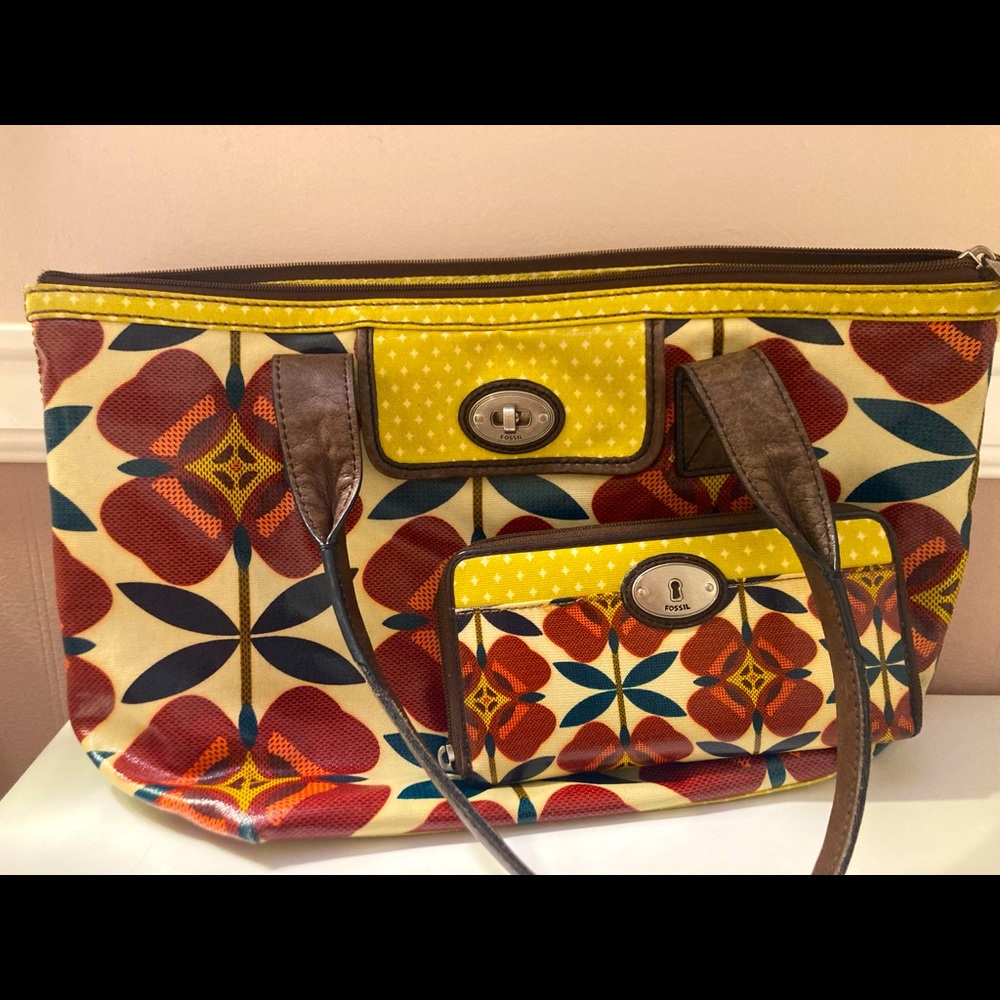 Fossil Tote Purse and Wallet